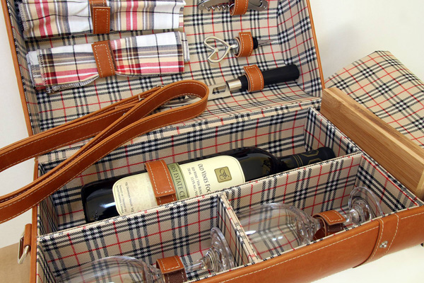 Wine Picnic Basket - The Devon Bag
