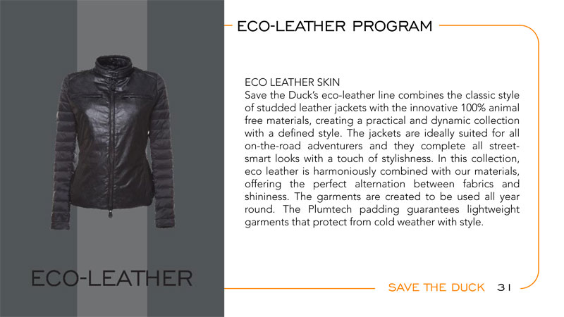 Save The Duck Eco-Leather Program