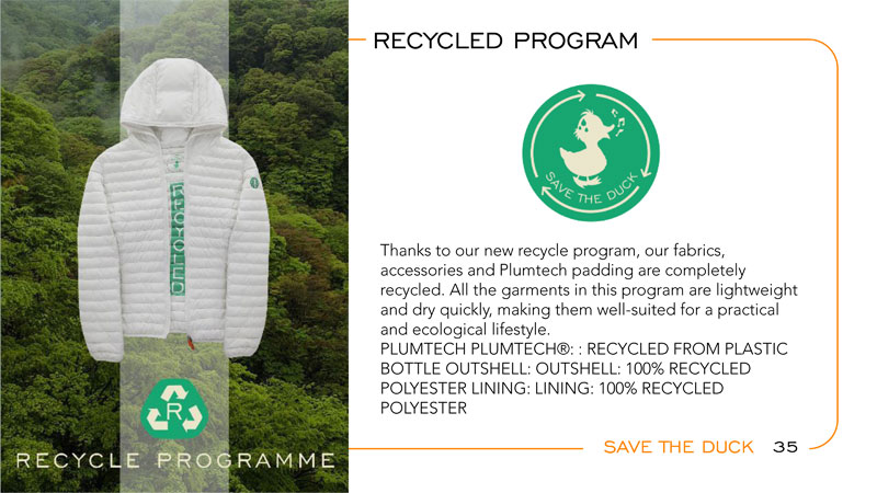 Save The Duck Recycled Program