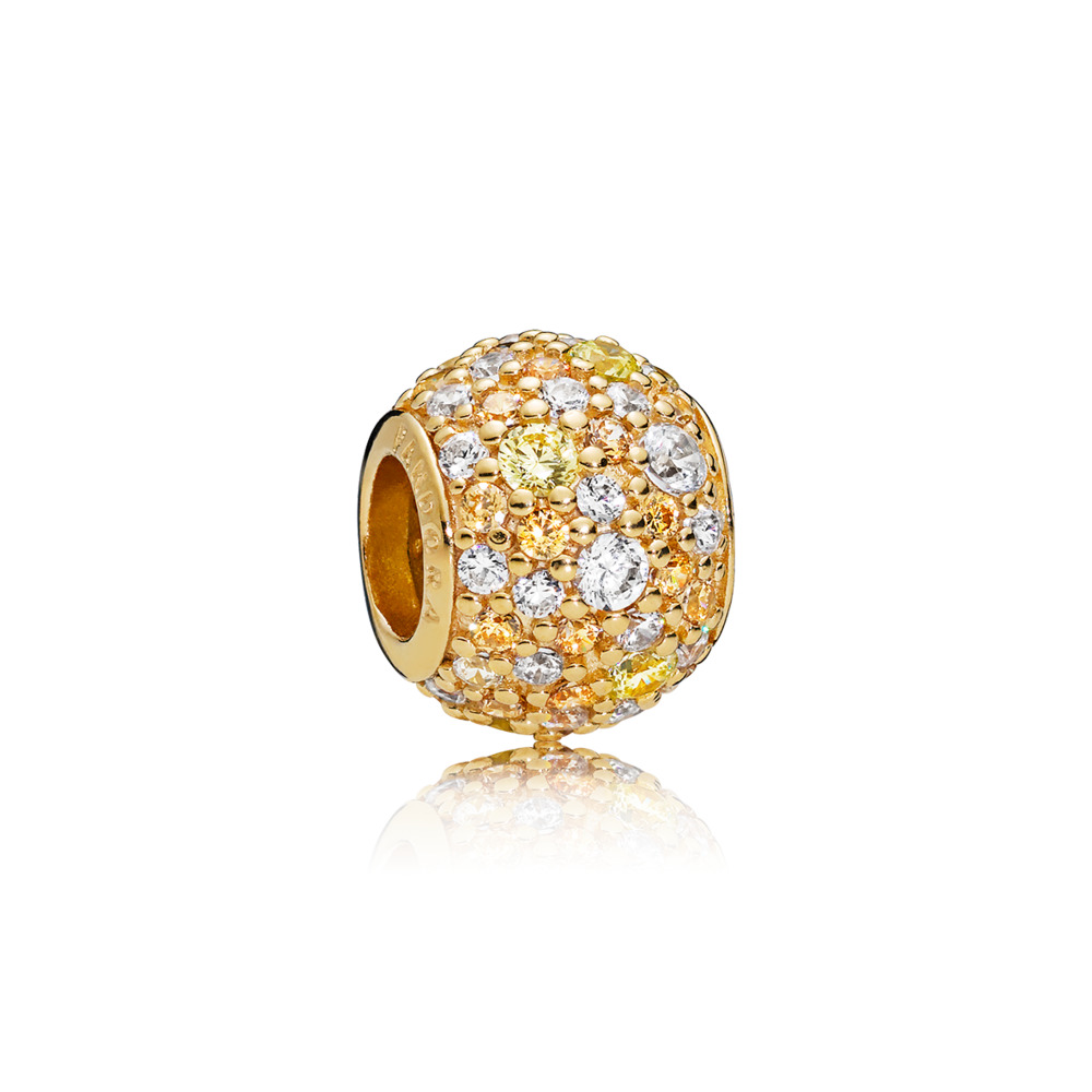 Golden Mix Pavé Charm
