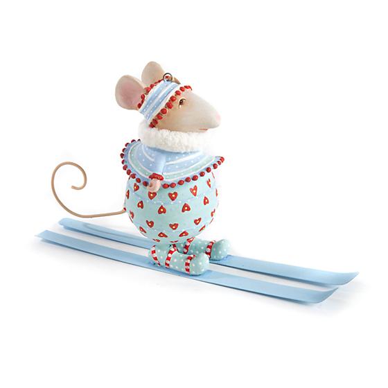 31121Dash Away Molly Skiing Mouse Ornament