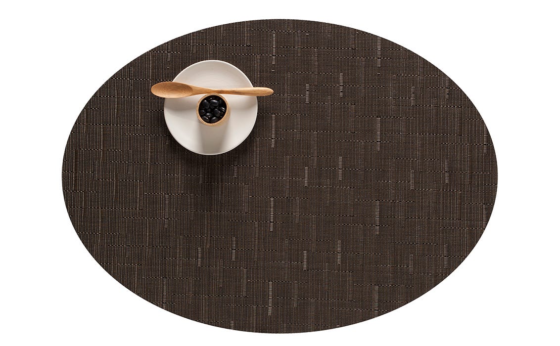 Bamboo Oval Chocolate 14X19.25