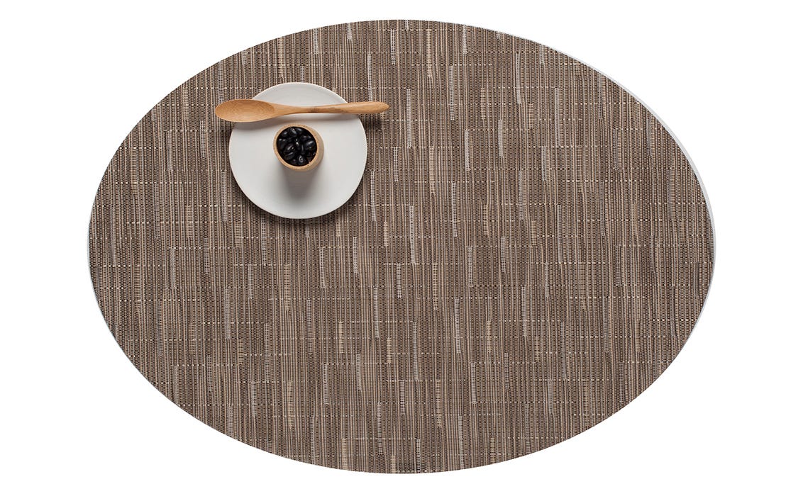 Bamboo Oval Dune 14X19.25