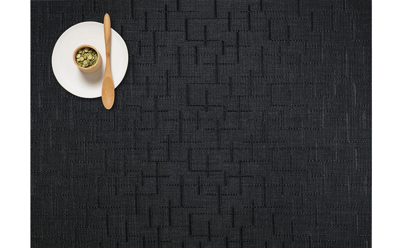 Bamboo Rectangle Jet Black 14X19