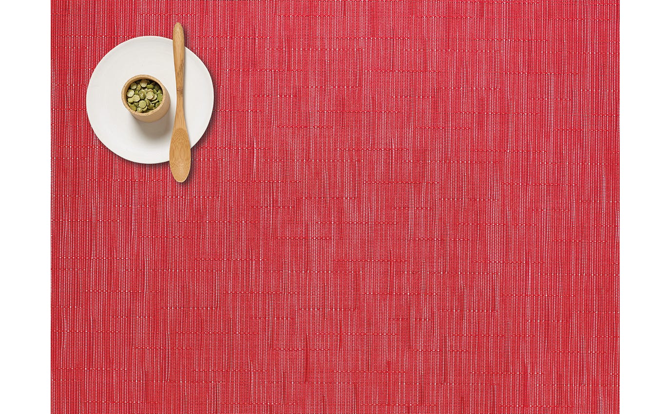 Bamboo Rectangle Poppy 14X19