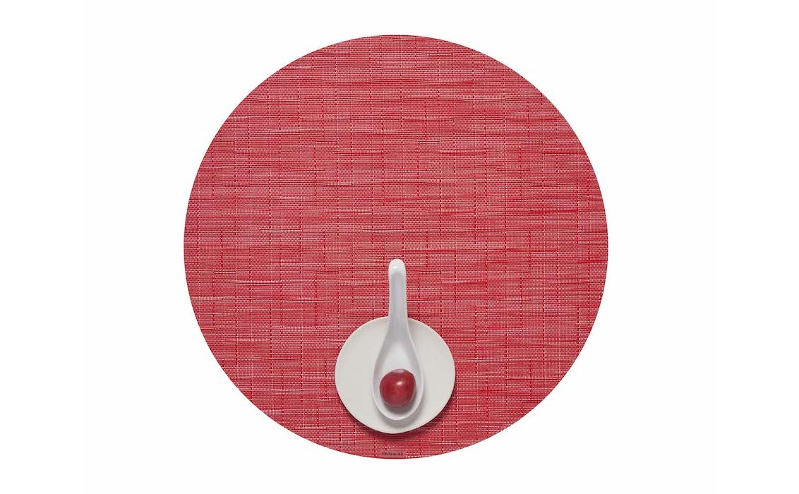 Bamboo Round Poppy 15 Diameter