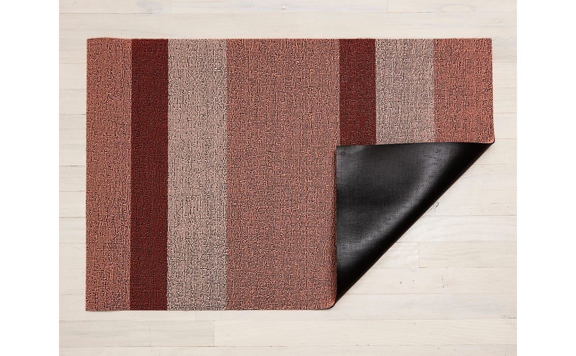 Bold Stripe Shag Mats Peach Big Mat 36X60