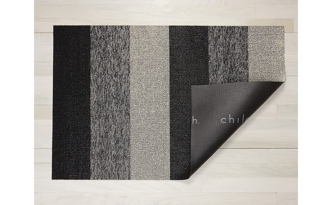 Marbled Stripe Shag Mats Salt & Pepper Big Mat 36X60