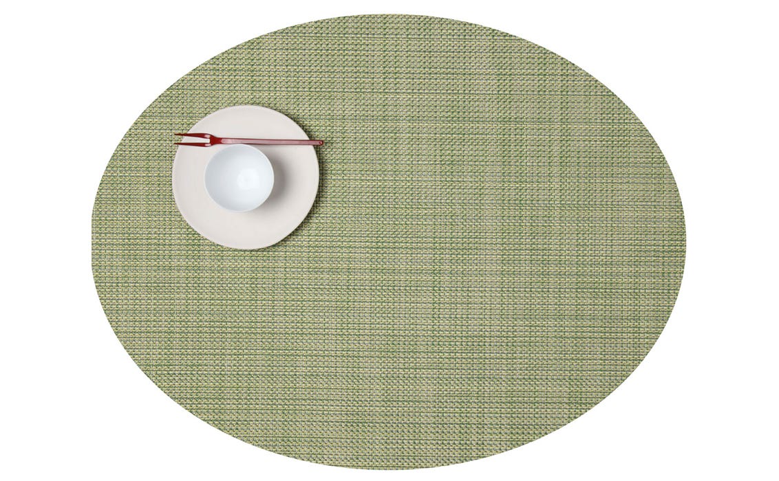 Mini Basketweave Oval Dill 14X19.25