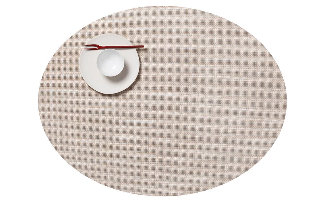 Mini Basketweave Oval Parchment 14X19.25