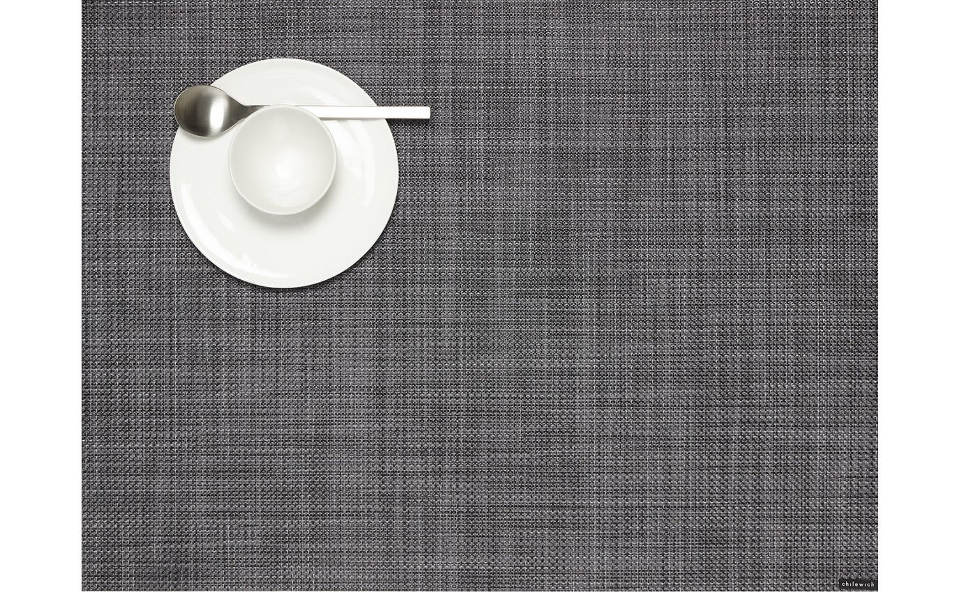 Mini Basketweave Rectangle Cool Grey 14X19