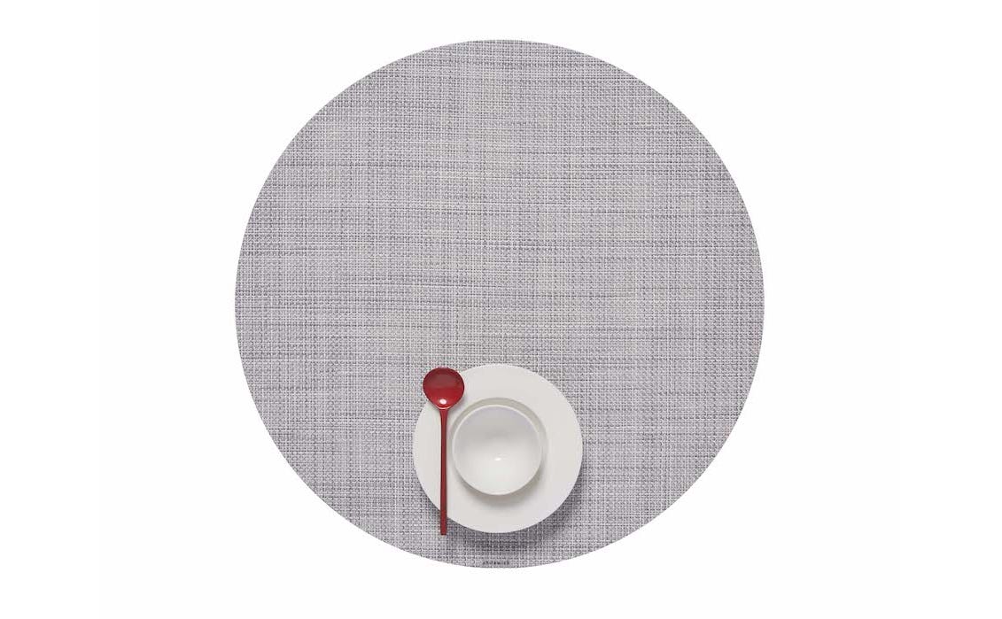Mini Basketweave Round Mist 15 Diameter