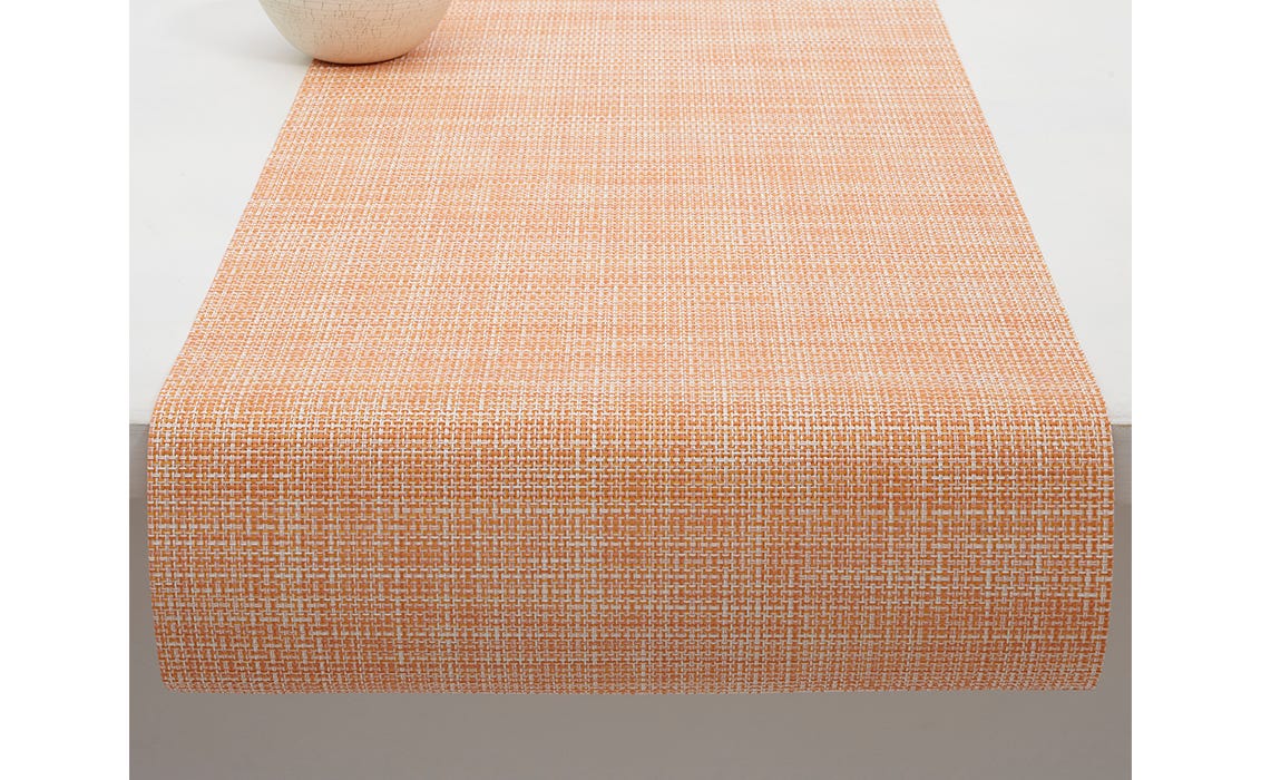 Mini Basketweave Runner Cantaloupe 14X72