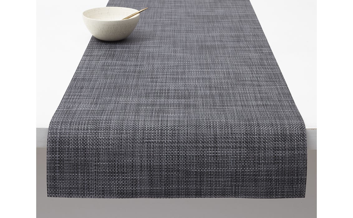 Mini Basketweave Runner Cool Grey 14X72