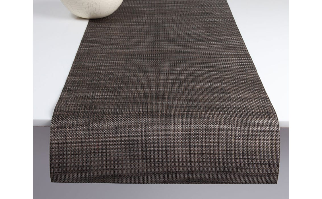 Mini Basketweave Runner Dark Walnut 14X72