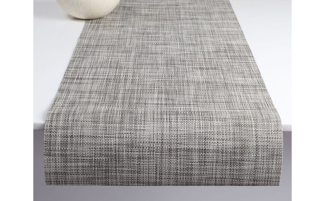 Mini Basketweave Runner Gravel 14X72