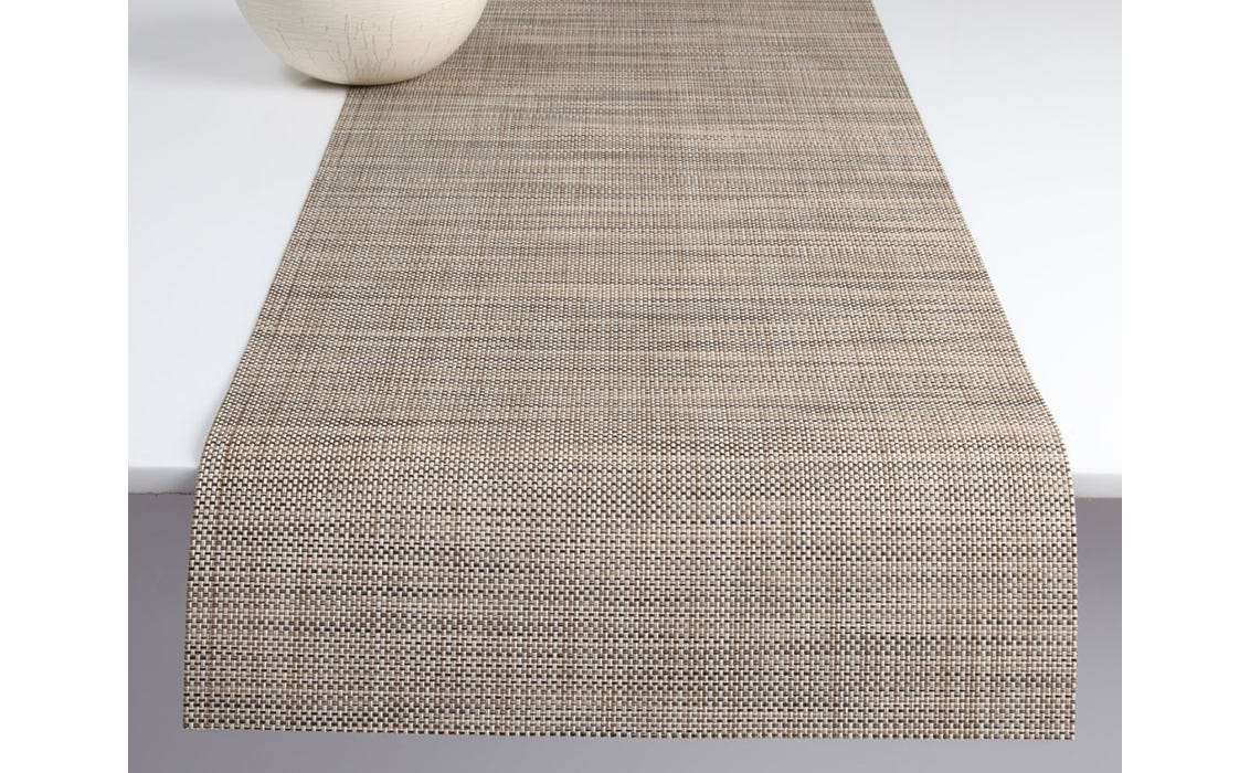 Mini Basketweave Runner Linen 14X72
