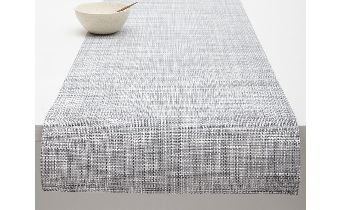 Mini Basketweave Runner Mist 14X72