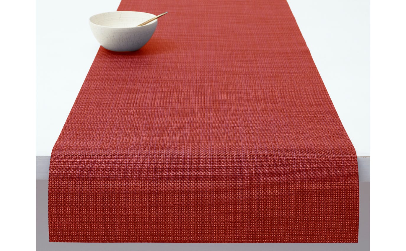 Mini Basketweave Runner Pimento 14X72