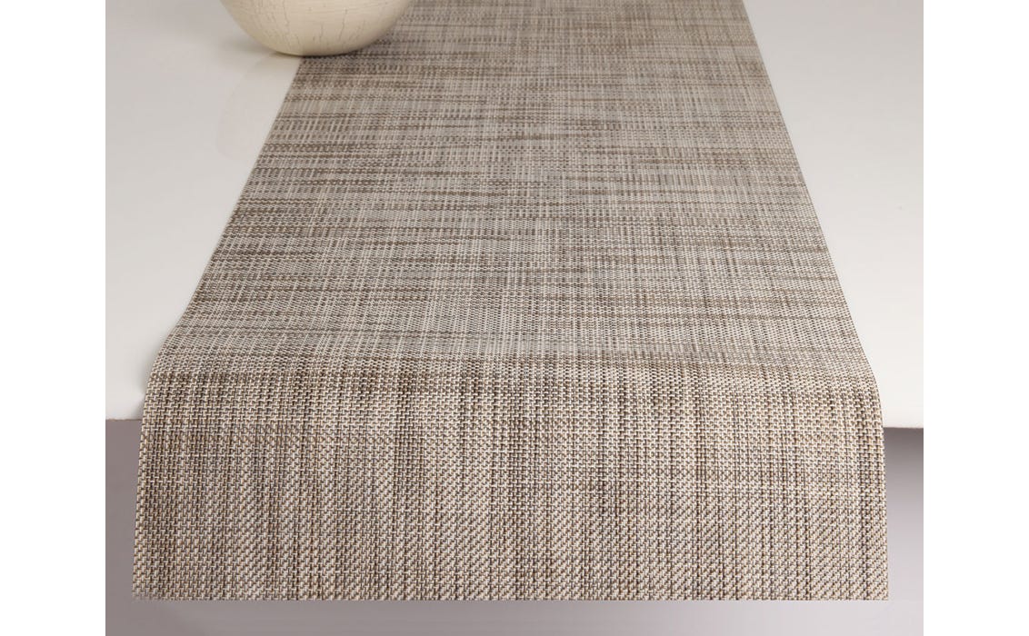Mini Basketweave Runner Soapstone 14X72