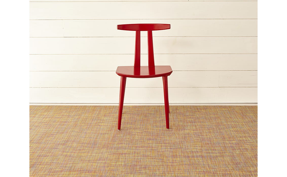 Mini Basketweave Woven Floor Mats Confetti Large 46X72