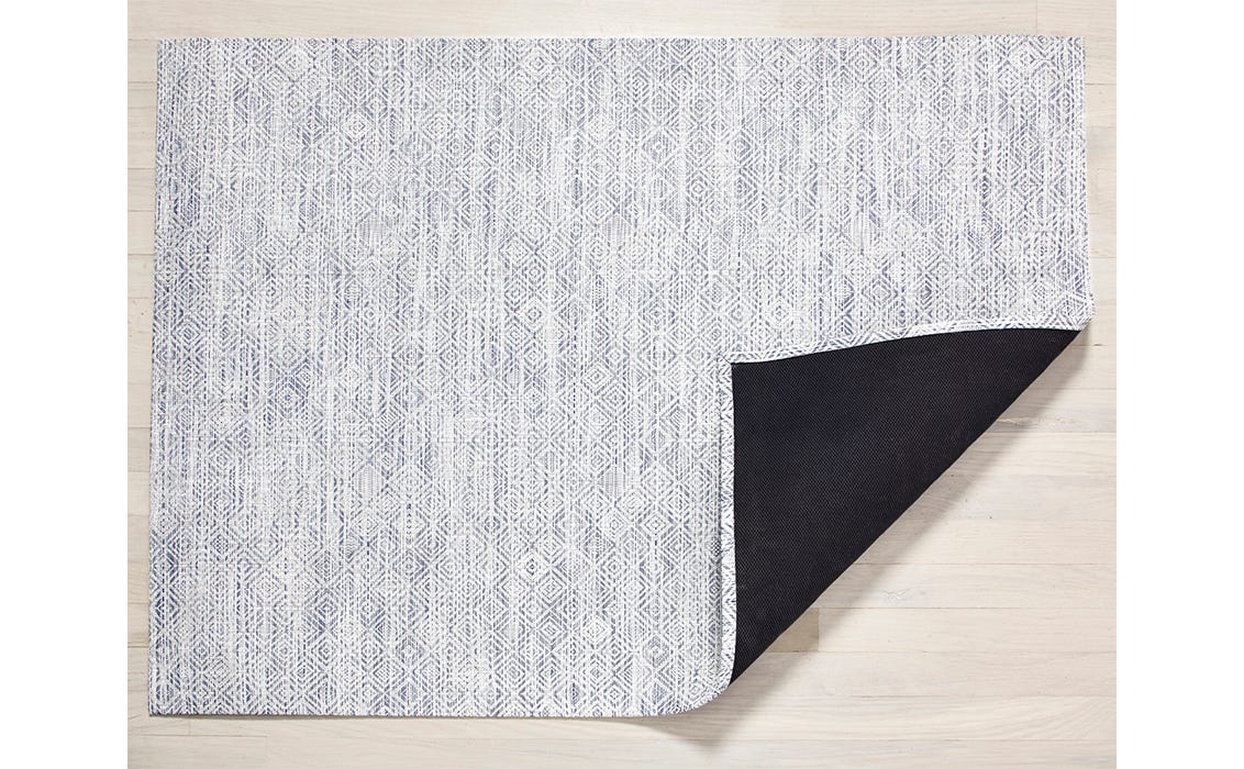 Mosaic Woven Floor Mats Blue Large Runner 30X106