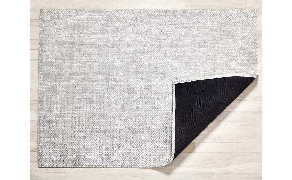 Mosaic Woven Floor Mats Grey Large Runner 30X106