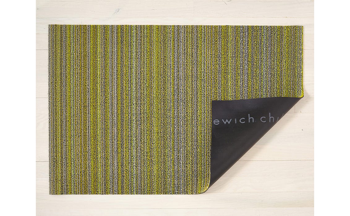 Skinny Stripe Shag Mats Citron Big Mat 36X60