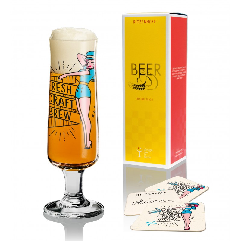 Beer Glass Beer Ritzenhoff Alice Wilson | Pizazz Gifts