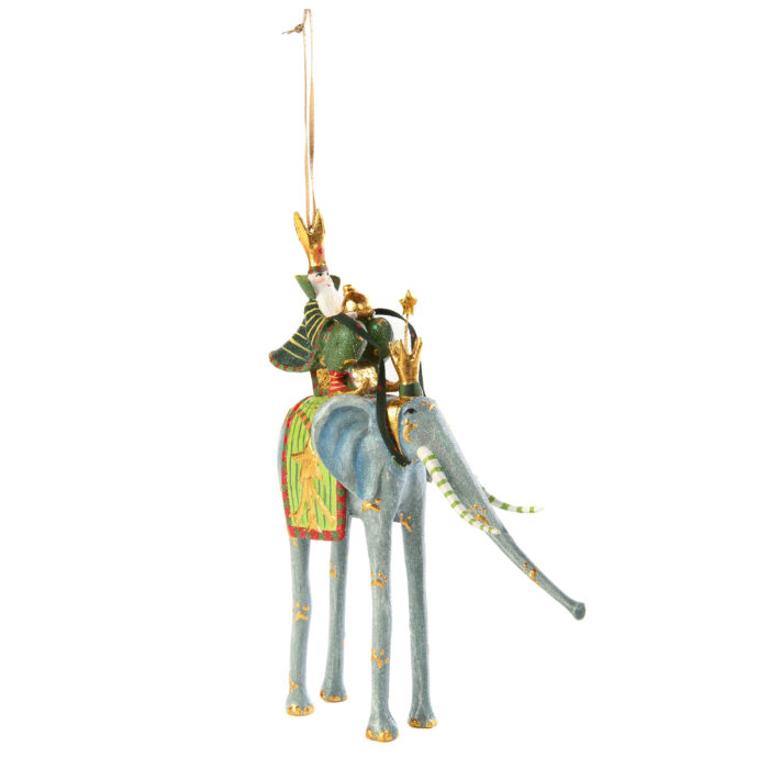 Patience Brewster Nativity Casper on Elephant Ornament