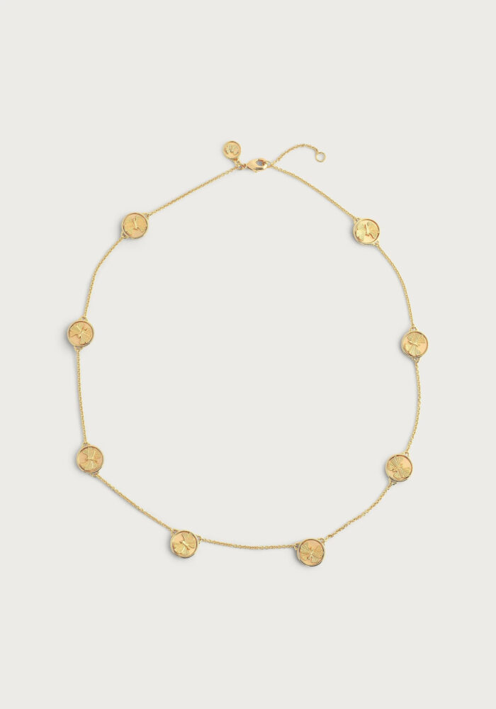 Anabel Aram Butterfly Coin Necklace